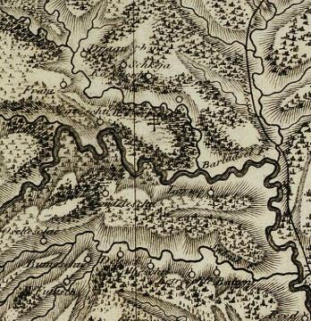 Bawr (Bauer) felmérés 1769 Carte de la Moldavie