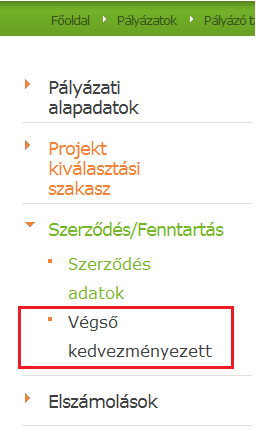 28 3. NFM EU Önerő-támogatás lehívásának jelölése Az NFM EU Önerő-támogatás lehívása jelölőnégyzet az Elszámolások modul, Elszámolás adatai oldal, Műveletek blokkjában, a Záró elszámolás alatt került