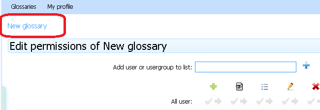 Jogosultság kezelés Jogosultság kezelését megadhatjuk külön glosszáriumra, kategóriára, szócikkre is.