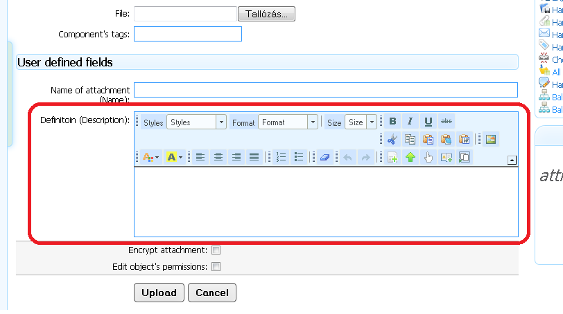 S47F03 Name of attachment attribute Állomány neve attribútum S47F03 Name of attachment attribute Állomány neve attribútum Ezt az attribútumot az Állomány szerkezetének szerkesztése menüben adtuk meg.