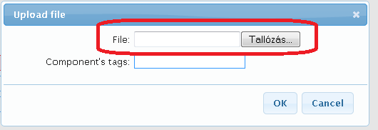 S68I01 Upload file - Állomány feltöltése S68I01 Upload file Állomány feltöltése Az ikonra kattintva az általunk megadott helyről töltjük fel az állományt, vagyis olyan állományt csatolunk így,