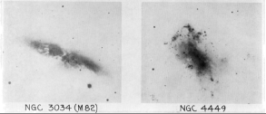 Alaktani osztályozás, Hubble séma. 3.3.b ábra: Az eredeti Hubble-féle osztályozás (Hubble 1926) spirálgalaxisok. 3.3.c ábra: Az eredeti Hubble-féle osztályozás (Hubble 1926) irreguláris galaxisok.