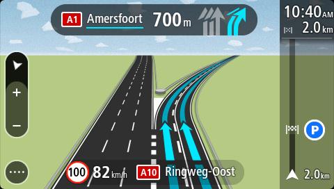 Kocsisor Lassú forgalom Ismeretlen baleset Ismeretlen esemény Útmunkálatok Sávlezárás Útlezárás Tökéletesített sávnavigáció Megjegyzés: A sávnavigáció nem áll rendelkezésre minden ország mindegyik