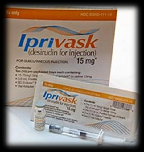 3. IPRIVASK-2010 direkt thrombin inhibitor mély vénás trombózis megelőzése IV adagolás, 15mg 4.