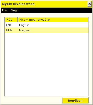 9.6 Állományok újraindexelése 1. Indítsa el az Electra programot, majd kattintson a Paraméterbeállítás ikonra. 2. Válassza ki a bejelentkezési nevét és adja meg jelszavát.