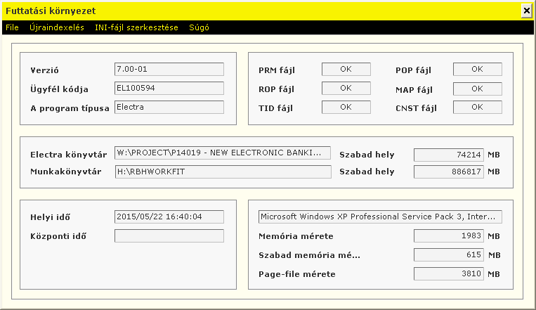 9.7 Programfrissítés 1. Indítsa el az Electra programot, majd kattintson a Paraméterbeállítás ikonra. 2. Válassza ki a bejelentkezési nevét és adja meg jelszavát.