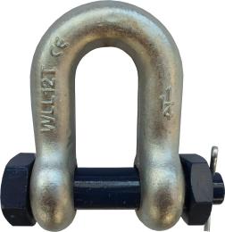 Nagyszilárdságú sekli omega, anyás hei de tachelaj omega cu siguranta - igh tensile bow shackle with safety bolt Teherbírás W/To Mm 0,33 3/16 9,7 4,8 37,5 6,35 15,3 0,030 0,50 ¼ 11,9 6,35 47 7,85