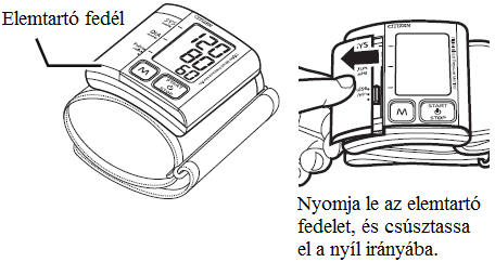 AZ ELEMEK BEHELYEZÉSE/ CSERÉJE 1. Nyissa fel az elemtartó fedelet 2. Tegye be az elemeket az elemtartóba.