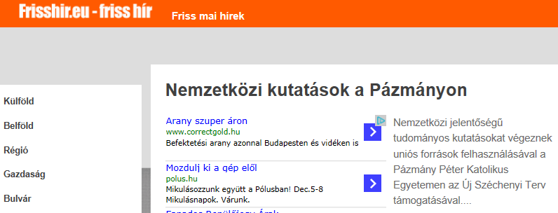 FRISSHIR.HU http://frisshir.