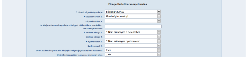 hiányában is, ha a képesítés megszerzésére irányuló tanulmányaikat legkésőbb a kormányzati szolgálati jogviszony létesítésére vonatkozó kinevezésükkel egyidejűleg megkezdik és vállalják, hogy azokat