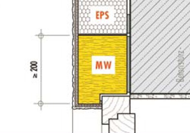 (5) A B-E tűzvédelmi osztályú, 10 cm-nél vastagabb hőszigetelő maggal rendelkező burkolati, bevonati és egyéb vakolt hőszigetelő rendszerek alkalmazása esetén, ha a