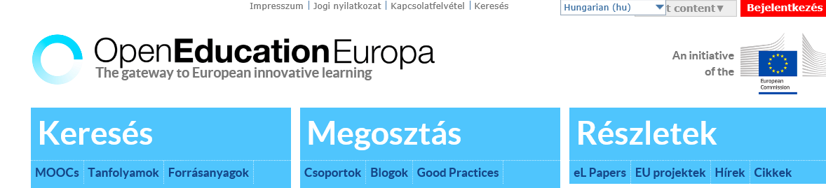 Open Education Europa magyar nyelvű