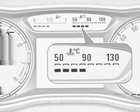 Műszerek és kezelőszervek 85 Üzemanyagszint-jelző A LED-ek száma mutatja az üzemanyag szintjét a tartályban. 8 db LED = a tartály tele van.