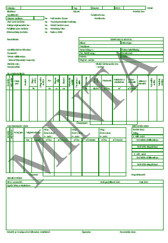 stb.) fatermési adatok (fafaj, eredet, elegyarány, kor,