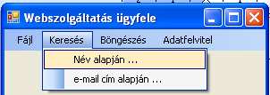 Kiszolgáló oldali alkalmazásunk kipróbálása után áttérhetünk az ügyfélalkalmazás elkészítésére. 3.