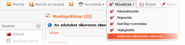 4. Kattintson a Mentés gombra. 5.