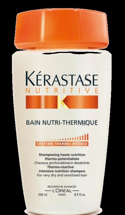 Nutritive Bain Nutri-Thermique (Ben nütritermik) Hő hatására aktiválódó tápláló hajfürdő száraz és igénybevett hajra. A termék magas hőmérsékleten alkalmazva fejti ki maximális tápláló hatását.