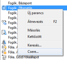 pontos helyét és a parancs vagy a karakterlánc előfordulásainak számát. Ezt a művelet nem vonható vissza. A karakterlánc összes előfordulásának cseréjéhez kattintson a Mindent lecserél gombra.