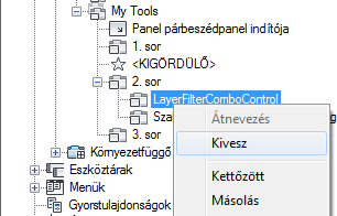 5 Kattintson a plusz jelre (+) a mellett a sor mellett, amelyben át kíván helyezni egy vezérlőt. Ha a vezérlőhöz csak így tud eljutni, bontson ki további alpaneleket, sorokat, legördülő elemeket.