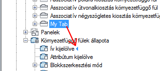 A környezetfüggő lapállapotokhoz ugyanazokat a szalaglapokat kell használni, mint amelyet azért hozott létre, hogy velük a munkaterületen vezérelje a szalaglapok szalagon történő megjelenítését.