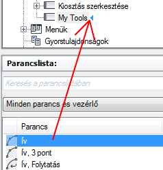 4 Szükség szerint frissítse a munkaterületet, hogy frissüljön az új eszköztár helye és láthatósága.