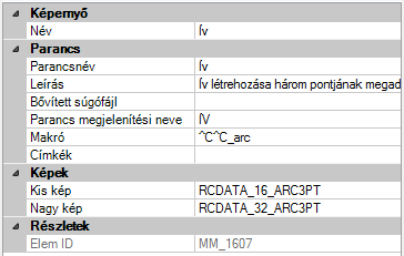 4 Válassza ki azt a parancsot, amelynek szövegét módosítani kívánja.