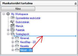 Szalaglap áthelyezése a szalagon 1 Kattintson a következőkre: Kezelés lap Testreszabás panel Felhasználói kezelőfelület.