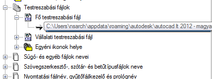 4 Válassza ki a Fő testreszabási fájl alatti elemet, majd kattintson a Tallózás gombra. 5 A Fájl kiválasztása párbeszédpanelen tallózva válassza ki a betöltendő testreszabási fájlt.