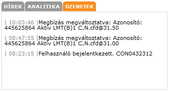 3.15. Analitika felhasználói kézikönyv Pozíciók továbbgörgetési kondícióit és gazdasági naptárat megjelenítő funkció.