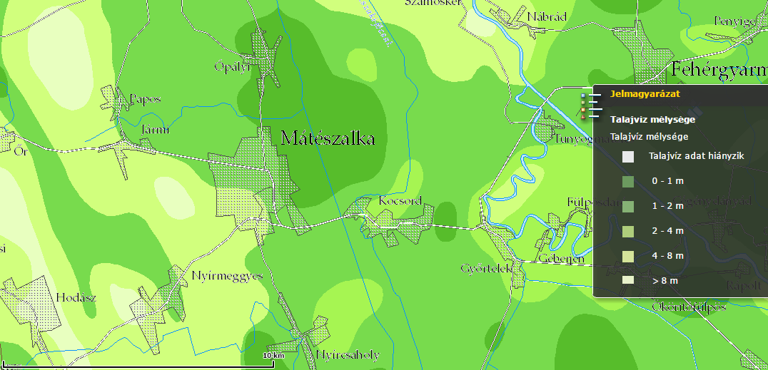 HELYZETFELTÁRÓ - HELYZETELEMZŐ - HELYZETÉRTÉKELŐ MUNKARÉSZEK 122 vízmennyiség. Az évi átlagos 5,9-6,0 liter/sec/km 2 talajvízforgalom kedvező talajvíz hasznosítást tesz lehetővé. 24.