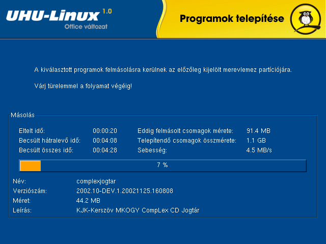 4.8. A GRUB TELEPÍTÉSE 67 Valahogy úgy, mint az a 4.11 ábrán is látható. 4.11. ábra.