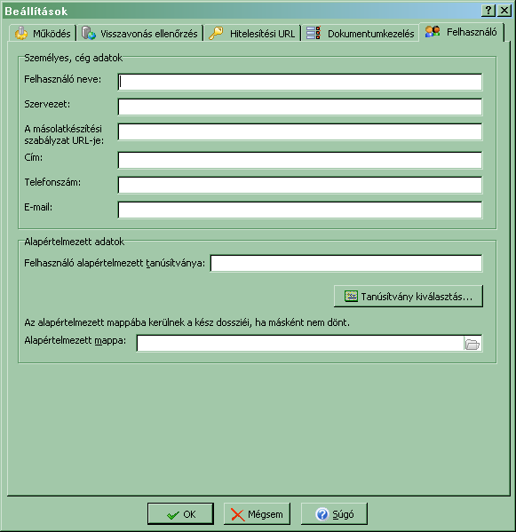 10. A regisztráció befejezése, a MOKKA szoftver beállítása 1. Az aktiválás után e-mailben megkapja az időbélyeg hozzáféréshez tartozó linket, illetve a regisztrációs fájlt. 2.
