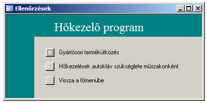 Az alkalmazott csatolásos technika miatt az Access űrlapokon végzett adatmanipulációk Excel munkalapokon tárolt adatokra vonatkoznak, így az Excelben közvetlenül felhasználhatók.