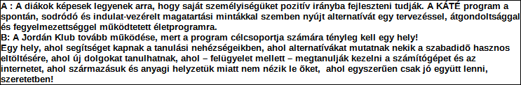 Támogatási program elnevezése: Támogató megnevezése: központi költségvetés Támogatás forrása: önkormányzati költségvetés nemzetközi forrás más gazdálkodó Támogatás időtartama: Támogatási összeg: -