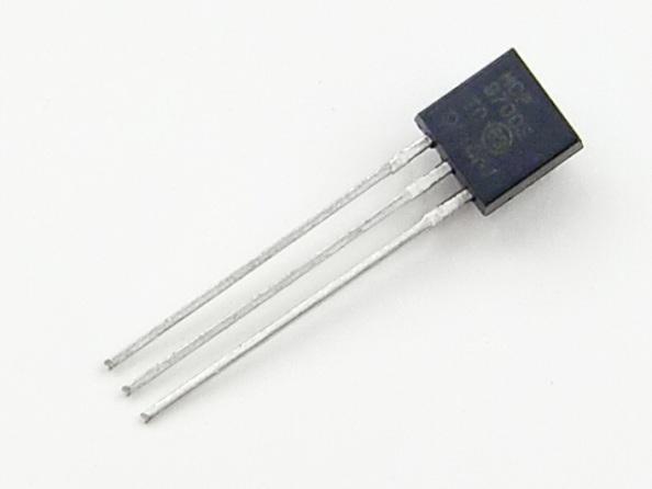 Hőmérés analóg hőmérővel Microchip MCP9700 VDD = 2,5 5,5 V Mérési