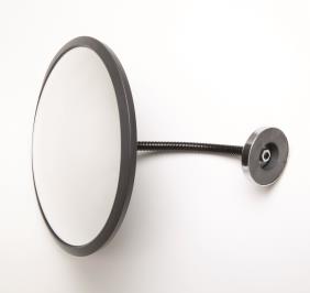 INDOOR szobatükör Ovális megfigyelés tükör akrilüvegből beltéri használatra. Fekete kerettel, felcsavarozható kivitel. A nagylátószög biztosítja, hogy nagy terület megfigyeljenek kompakt méret mellet.