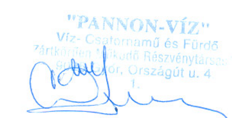 E. Egyebek Révfalu és Szőgye vízműtelepek működéséhez kapcsolódóan környezetvédelmi teljesítményértékelés készült 2013. évben.