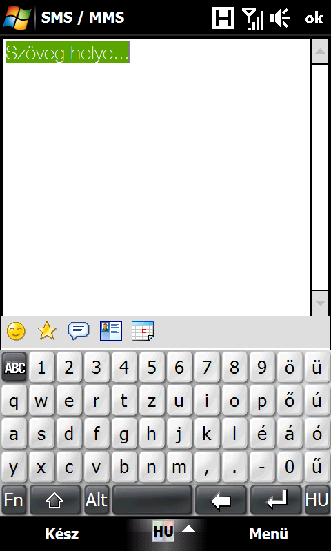 Üzenetkezelés 139 Ide írja be a kívánt szöveget.