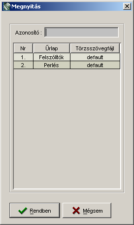 Törzsszövegek szerkesztése Nyissuk meg a Beállítások menü Törzsszövegek menüpontját.