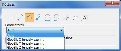 Lehetőségek: Auto: az egér mozgatása közben a rendszer érzékeli a kívánt síkot.