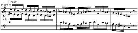 tételéhez (PSS SGL: Konzert für Violine und Orchester, 2. Fassung, 4/1. mappa, 2.