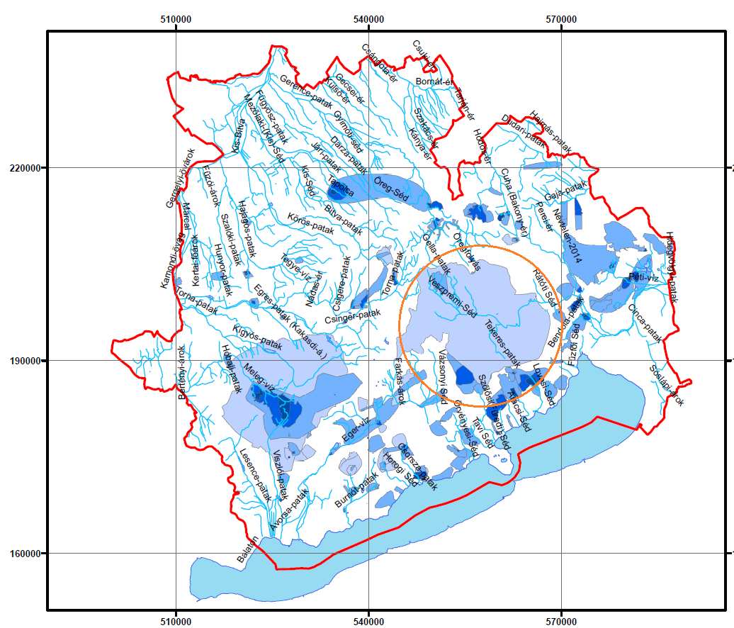 A vízminőség III. osztályú, és Veszprém alatt tovább romlik. A száraz időszakokban a jelentős vízhiány, a nagyvizes időszakokban viszont az elöntések jelenthetnek problémát. 2.2.1.