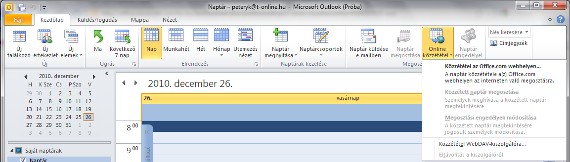 62 2010-es MS Office újdonságok köztük például a hangosbeszélgetések munkavégzés közbeni kezdeményezésének lehetőségét.