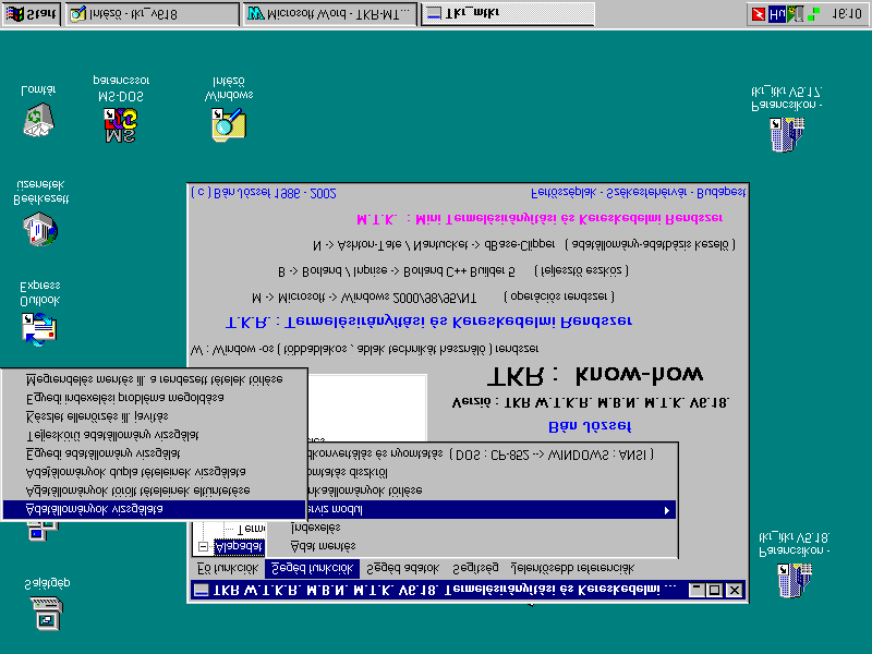 - 24-4.3. Szerviz modul : A SZERVIZ PROGRAMOK FUTTATÁSA ESETÉN, CSAK A FUNKCIÓ VÉGREHAJTÁSÁT VÉGZİ GÉP / MUNKAÁLLOMÁS LEHET BEJELENTKEZVE!