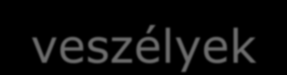 A kockázatok nyomán fellépő veszélyek Páciens szempontjából 1. Adatvesztés Személyiségi jogokat sért, nincs közvetlen veszély 2.