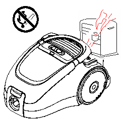 1. Ne használja a porszívót fűtőeszközök, radiátorok cigaretta stb. közvetlen környezetében. 2. Mielőtt a csatlakozót az aljzatba dugná, győződjön meg arról, hogy kezei szárazak-e. 3.