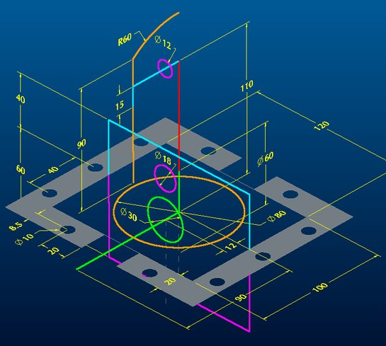 KONCEPCIONÁLIS TERVEZÉS CAD KÖRNYEZETBEN Tervezés felülről lefelé (Top-Down design): minden alkatrész egy közös előtervből kerül leszármaztatásra, összeszerelésük automatikus.