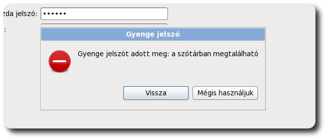 A SuliX Professional telepítése Figyelmeztetés gyenge jelszóra A rendszergazda jelszavának megadását követően megkezdődik a Sulix Professional automatikus telepítése.