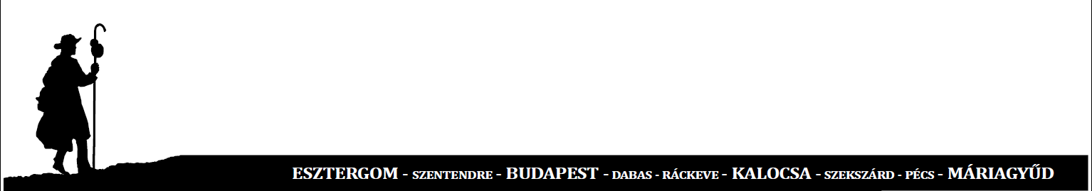 BESZÁMOLÓ A MAGYAR ZARÁNDOKÚT kialakítását előkészítő 1. munkazarándoklatról, (Budapest Pécs Máriagyűd, 2010. március 28. április 10.