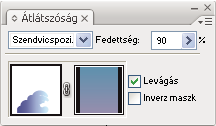 ILLUSTRATOR CS3 175 Fedettségmaszkok használata átlátszóság létrehozásához Egy fedettségmaszkkal és egy maszkoló objektummal módosítható a rajzelemek átlátszósága.